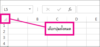 ปุ่ม เลือกทั้งหมด