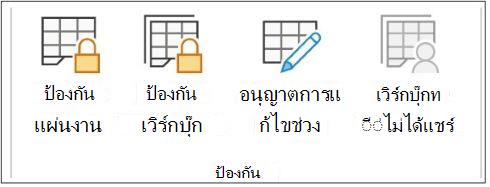 ป้องกันแผ่นงาน