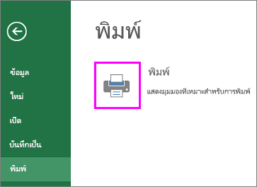 แสดงตัวอย่างก่อนพิมพ์