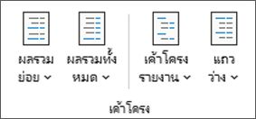 รูป Ribbon ของ Excel