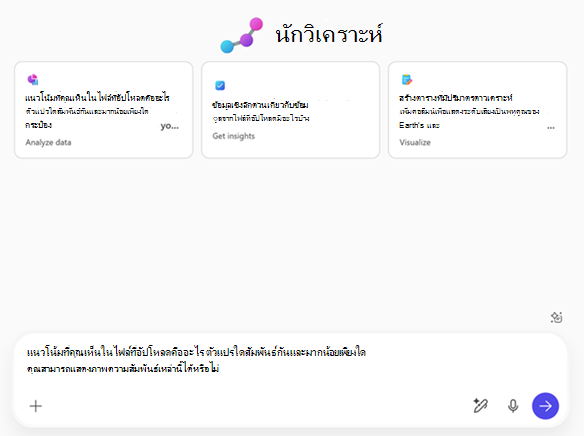 รูปของหน้าเริ่มต้นของนักวิเคราะห์