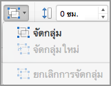 จัดกลุ่มวัตถุ