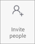 ปุ่มเชิญ People ใน OneDroid สําหรับ Android