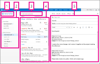 จดหมาย ใน Outlook Web App