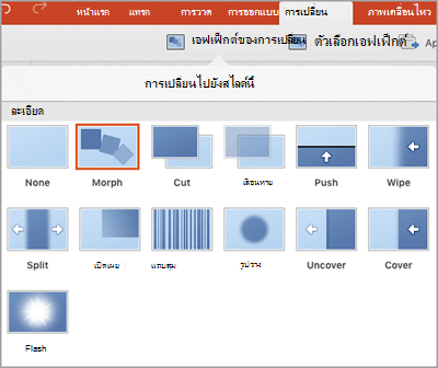 เอฟเฟ็กต์ของการเปลี่ยน