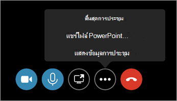 คําสั่ง สิ้นสุดการประชุม