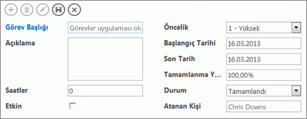 Tipik Access denetimleri.