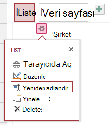 Settings menu with Open in browser, Edit, Rename, Duplicate, and Delete