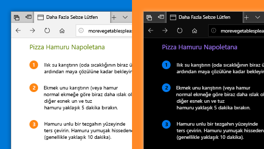 Fotoğrafları, metinleri ve renkleri görmeyi kolaylaştırmak için Windows 10 Ayarlar uygulamasında renk filtrelerini kullanın.