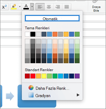 The Automatic color setting for fonts in Mac için OutlookMac için Outlook.