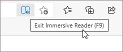 Exit Immersive ReaderTam Ekran Okuyucu