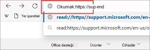 URL'ye önek ekleyin.