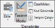 Şeritte Tasarım Modu