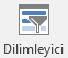 Dilimleyici Ekle düğmesinin ekran görüntüsü.