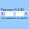 Formlar araç çubuğu kaydırma çubuğu denetimi örneği