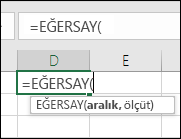 Vurgu metni olarak formül söz dizimi