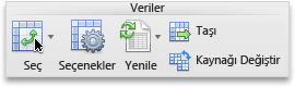 PivotTable sekmesi, Veri grubu