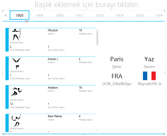 Power View’da KUTUCUK ÖLÇÜTÜ kapsayıcısına başka bir görselleştirme ekleme