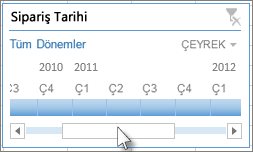 Zaman çizelgesi kaydırıcısı