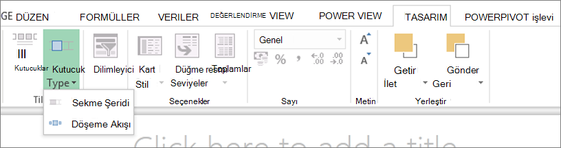 Açılan Menüye Göre Power View Döşemesi