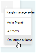 Microsoft Forms’da dallanma seçeneği