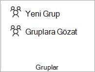 Şeritten Gruplara Gözat'ı seçin