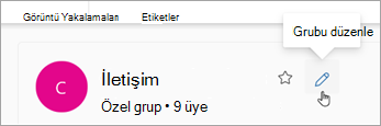 Grup adının yanındaki Grubu Düzenle'yi seçin.