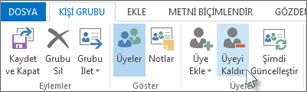 Üye kaldır