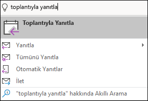 Menü öğelerini bulmak için ne yapmak istiyorsunuz? Göster özelliğini kullanma