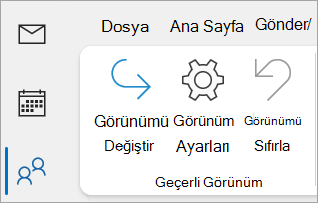 Klasik Outlook şeridindeki Görünüm Ayarları'nın ekran görüntüsü