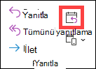 Klasik Outlook'ta toplantı ile yanıtla düğmesi