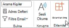 Şeritten Eklentileri Al'ı seçin.