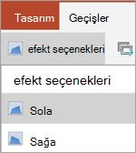 Efekt seçenekleri