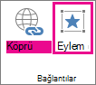 Bağlantılar grubundaki Eylem düğmesi