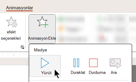 Animasyon seçeneklerini kullanarak sesi gecikmeden sonra yürütmeye başlayabilirsiniz.