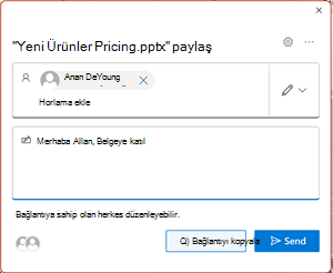 PowerPoint işbirliği ekranı