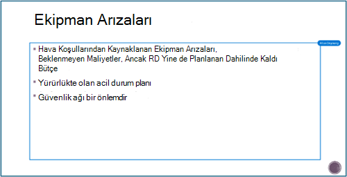 PowerPoint işbirliği işlemi ekranı