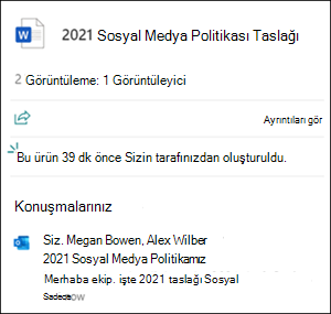 Dosya kartı konuşmaları