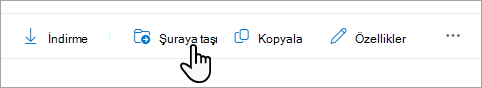 Görev çubuğundaki Taşı seçeneğini belirleyin.