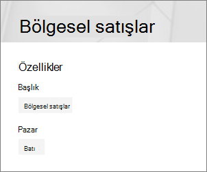Sayfa özellikleri