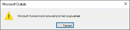 Outlook'ta şifrelenmiş e-posta hatası