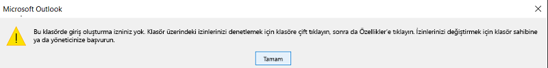 Kişi oluşturma hatası