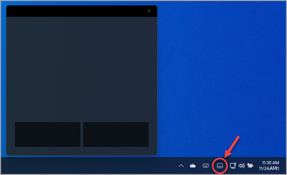 Windows 11'da sanal dokunmatik yüzey nasıl etkinleştirilir.