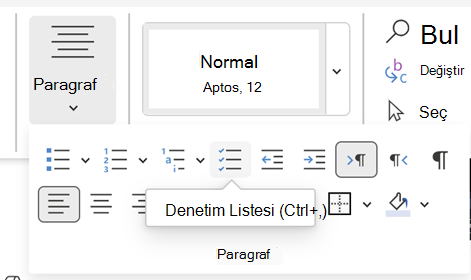 Insert Checklist WordWord