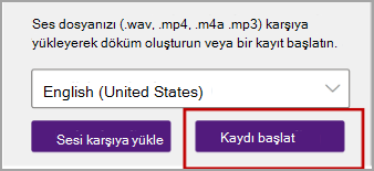 Kaydı başlat