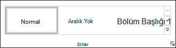 Word'de stil seçin