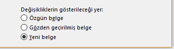 Yeni belgede değişiklikleri göster