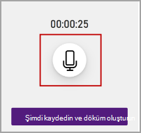 mikrofon dökümünü oluştur