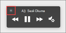 Durdur'u seçin