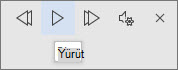 Yürüt'ü seçin